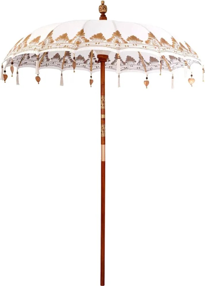 vidaXL Parasol Balinez Crem 185 x 185 x 260 cm