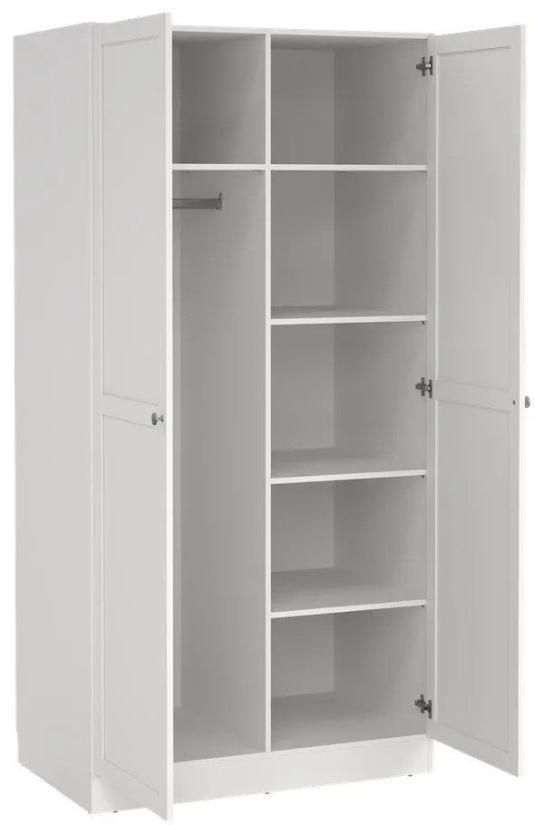 Șifonier alb 99x200x62 cm Billund – Tvilum