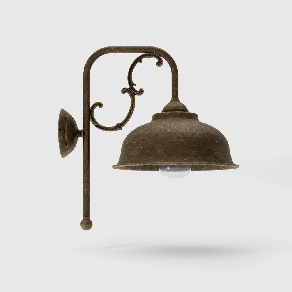 Aplica de perete exterior IP44 realizat manual din alama Lipari