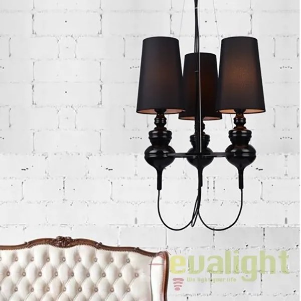 Candelabru modern design elegant Baroco 3 Black