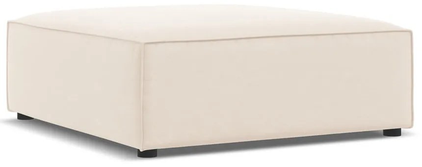 Taburet bej cu tapițerie din catifea Jodie – Micadoni Home