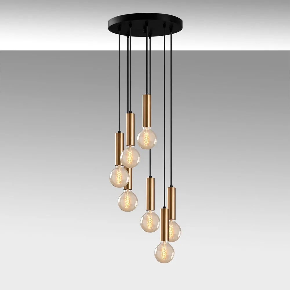 Lustră neagră/aurie ø 40 cm Tempo – Opviq lights