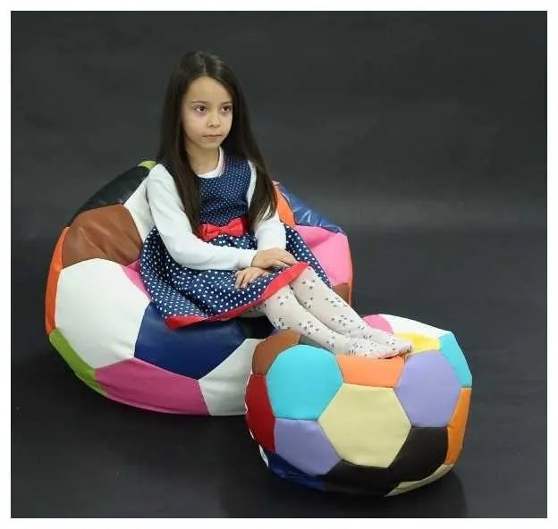 Fotoliu Minge Telstar Junior, Material Piele Ecologica - Mozaic