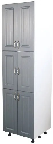 Soldat 60 cu 6 usi Zebra MDF gri dungi