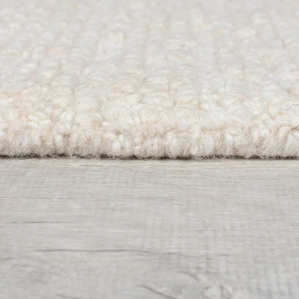 Covor fildeș țesut manual din lână 160x230 cm Harris Boucle – Flair Rugs