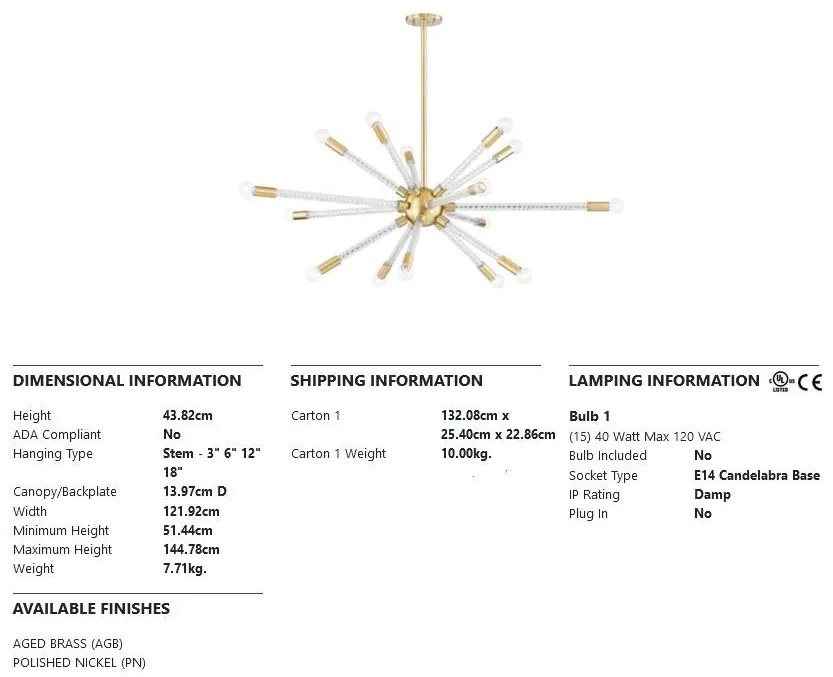 Candelabru, lustra suspendata, design modern PIPPIN alama antichizata