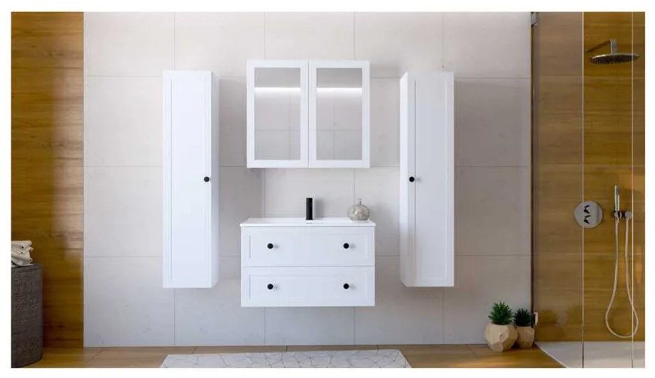 Dulap sub lavoar Bondi 80 cm, alb