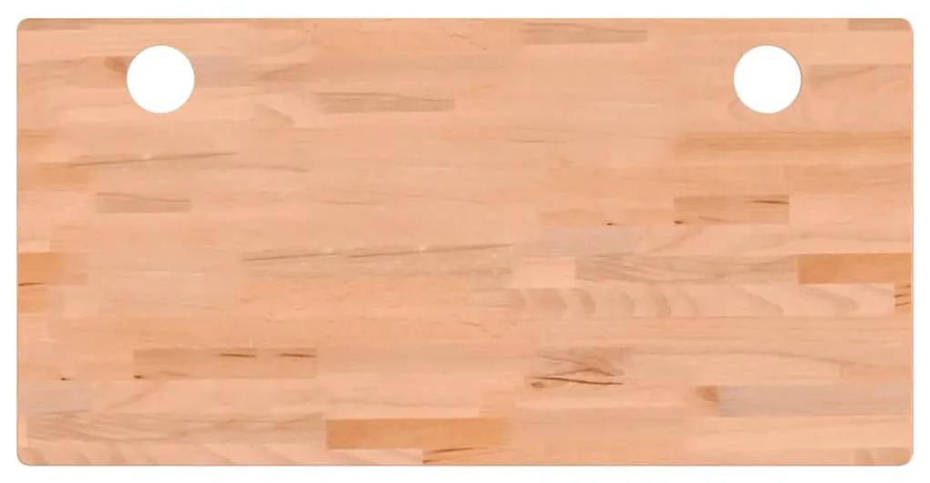 356085 vidaXL Blat de birou, 110x55x2,5 cm, lemn masiv de fag