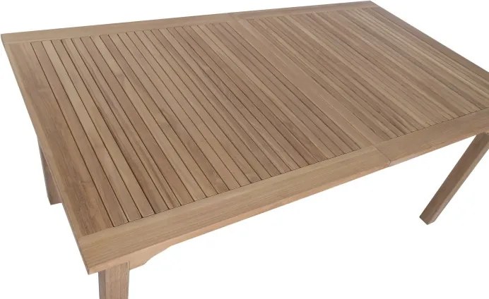 Masă dining pentru exterior extensibilă din lemn de tec 180–240 cm finisaj natural, „Malindi”