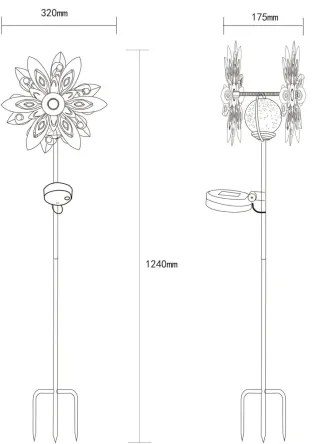 Globo 36578S - Decorațiune solară LED 0,02W 3V IP44