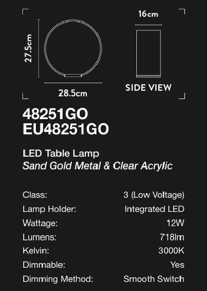 Lampa de masa LED deosebita design modern Belle