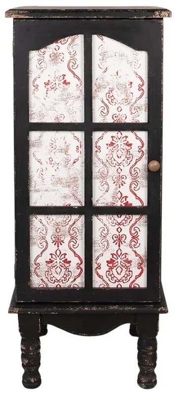 Dulap negru, din lemn, aspect vintage, NoirRouge