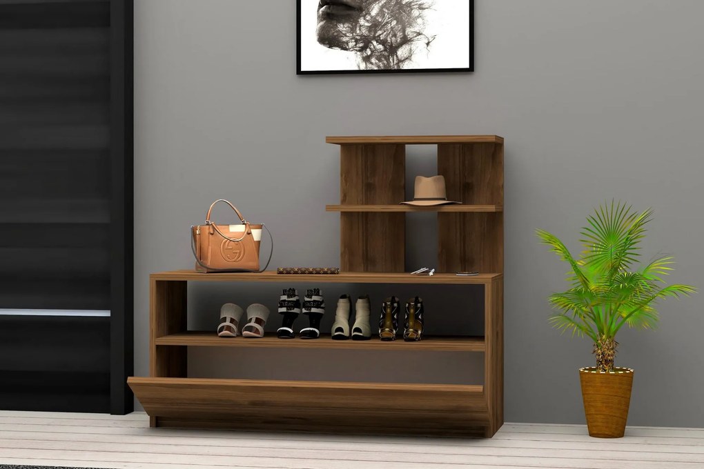 Comodă pentru pantofi Airy - Walnut