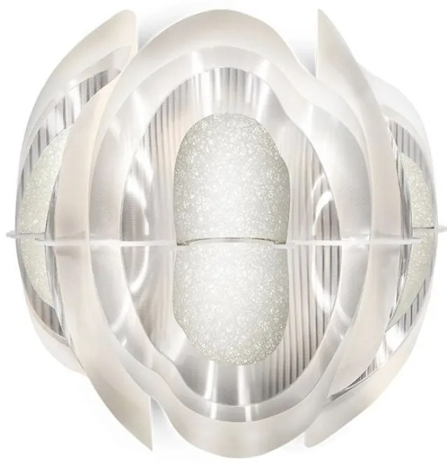 Aplica moderna design Art Deco realizata manual Fiordlys White