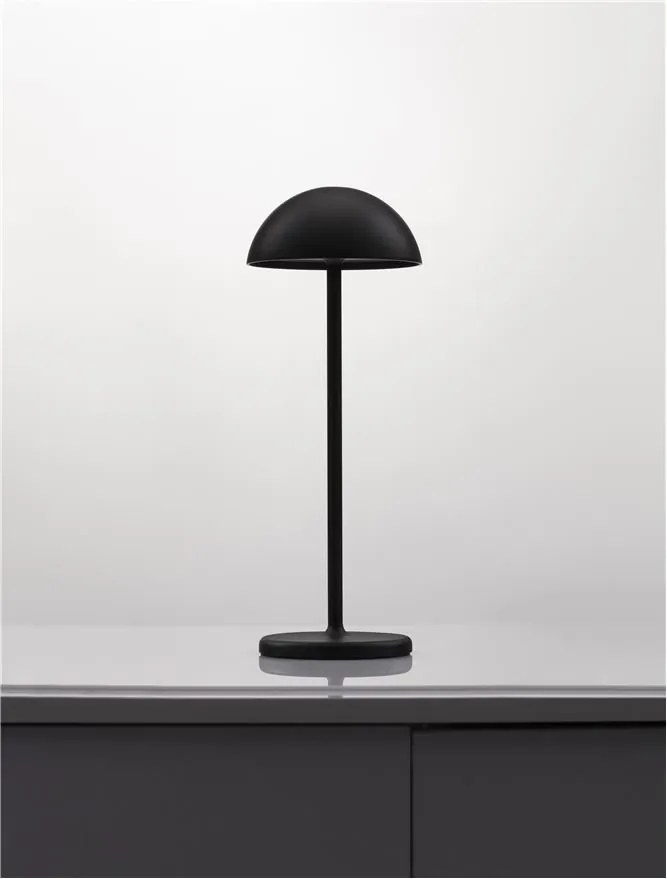 Lampa LED portabila iluminat exterior decorativ ROSE negru