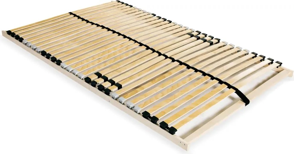 vidaXL Bază de pat cu șipci, 28 șipci, 7 zone, 120 x 200 cm