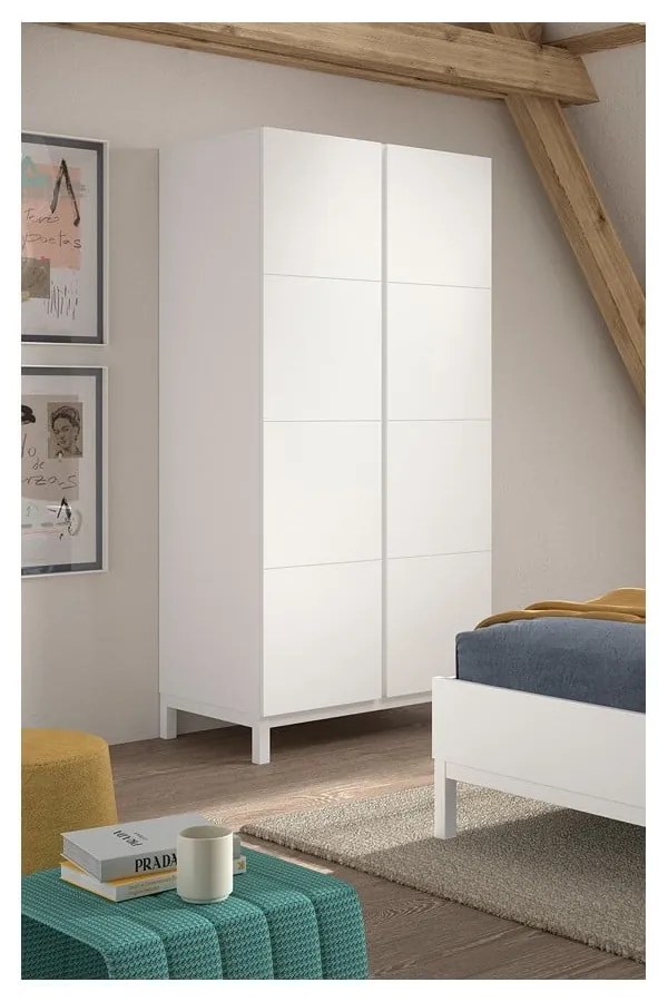 Șifonier de copii alb 99x196x58 cm Eva – Vipack