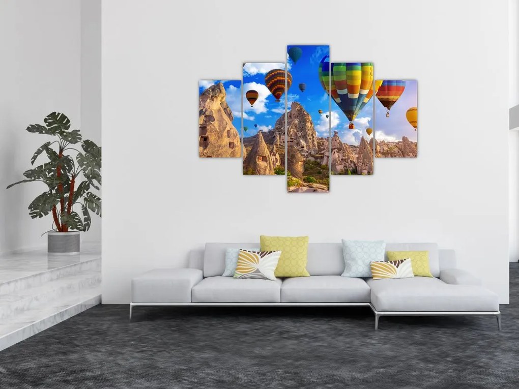 Tablou - Baloane cu aer cald, Cappadocia, Turcia. (150x105 cm)