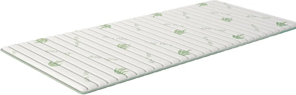 Topper Smart Aloe 160x200 cm isleep, memory foam, moale, 3 cm, husa textil antibacterian cu Aloe Vera