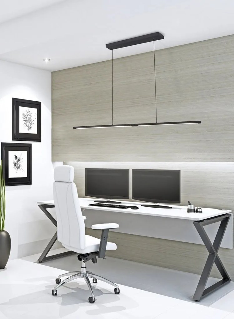 Lustra LED suspendata design modern minimalist TORCH neagra
