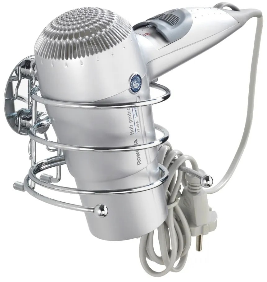 Suport autoadeziv pentru uscătorul de păr Wenko Turbo-Loc, până la 40 kg