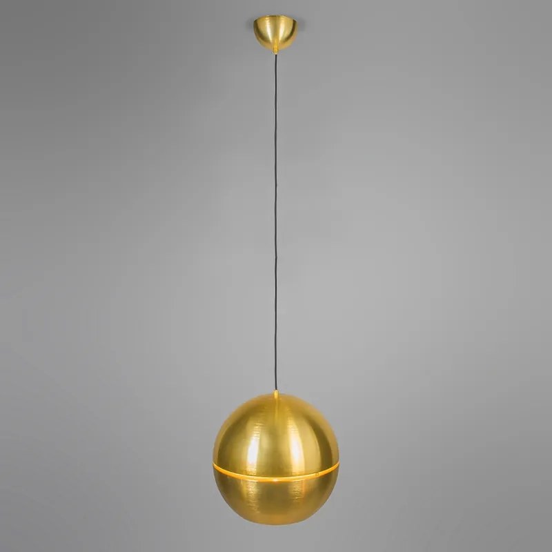 Lampă suspendată retro aurie 40 cm - Slice