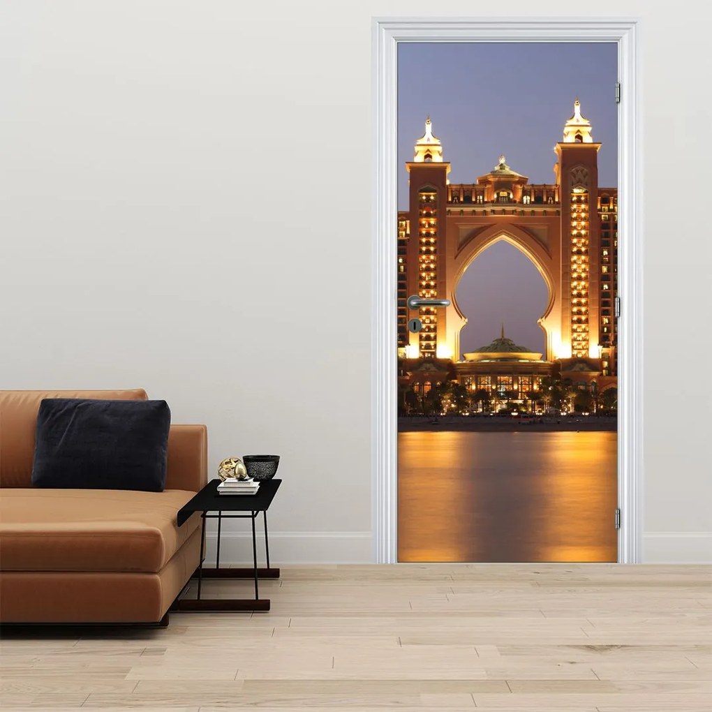 Fototapet pentru ușă - Constucții în Dubai (95x205cm)