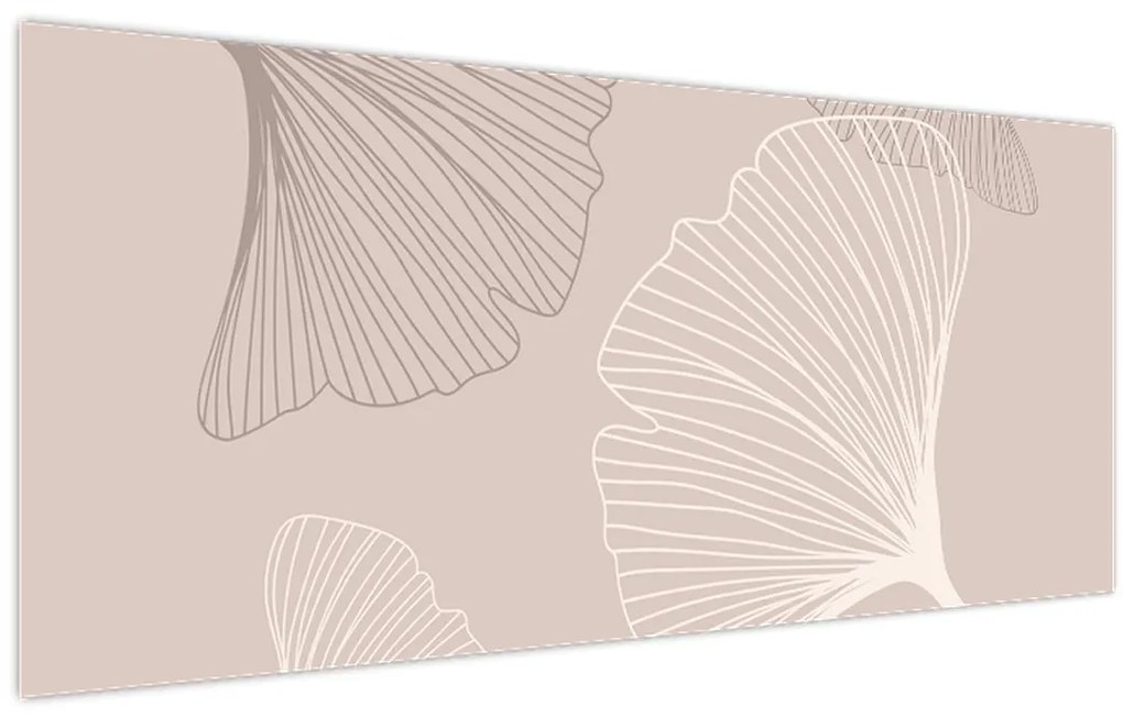 Tablou - Frunze bej N⁰6 (120x50 cm)