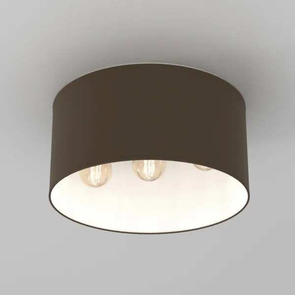 Plafonieră ARDEN 3xE27/15W/230V, Ø 40 cm, bej/maro