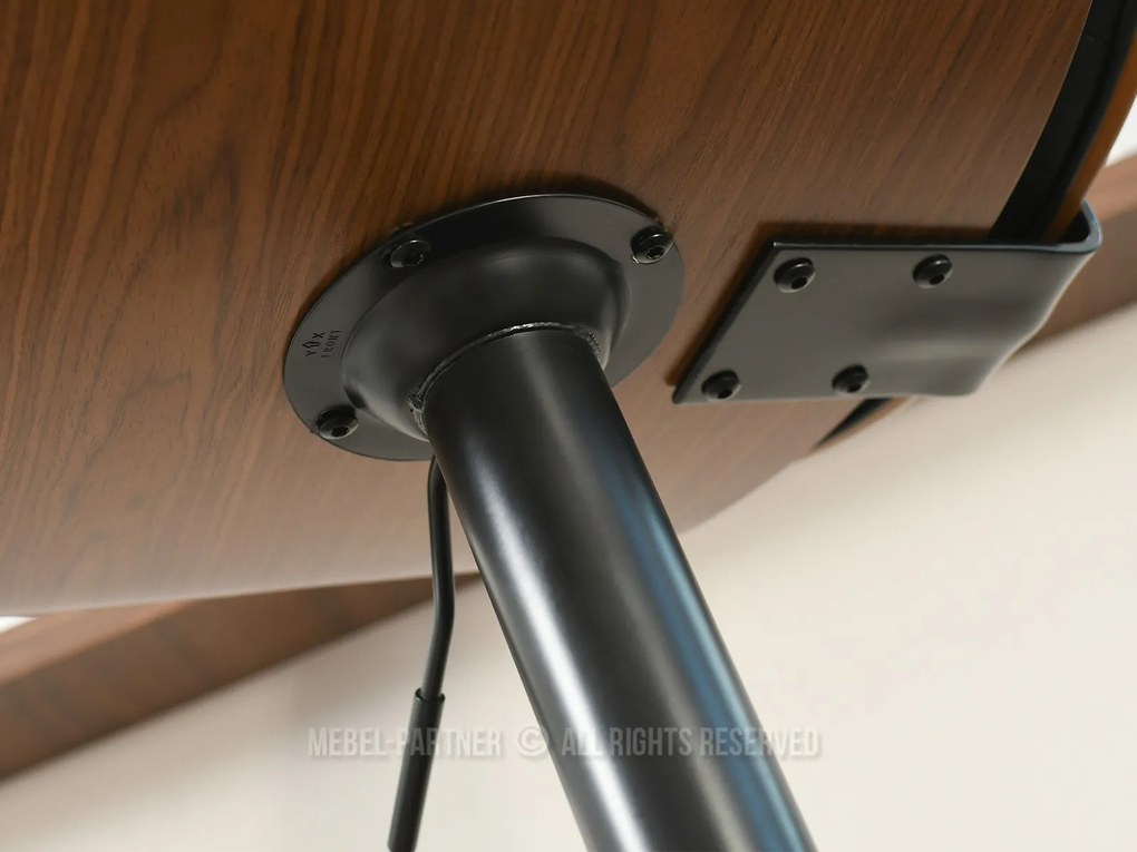 Scaun Hamand (nuc închis + negru). Promo -9%. 1110618