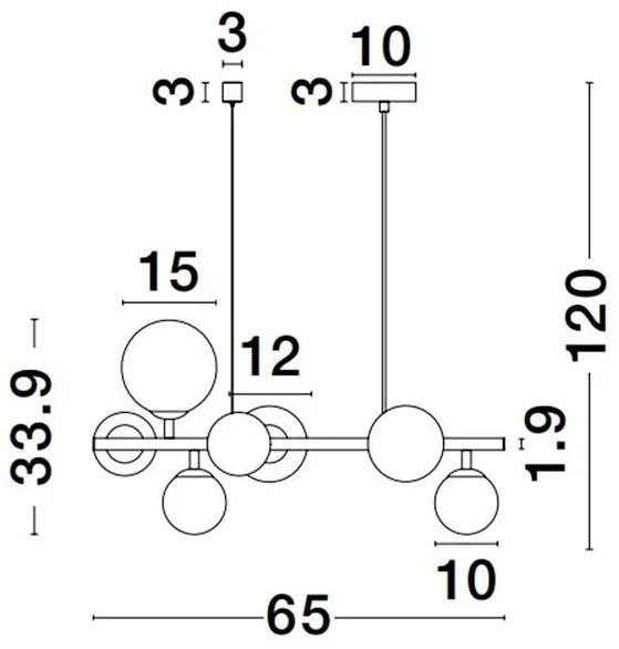 Lustra suspendata design modern decorativ ODILLIA 7L