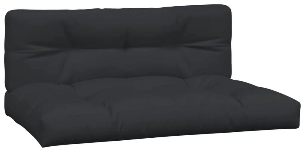 Perne pentru canapea din paleti 2 buc. negru 2, Negru, 120 x 80 x 10 cm