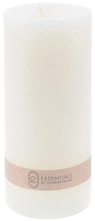 Lumanare Essentials, alb, 6.5x14 cm