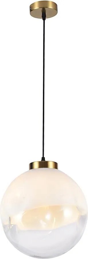 Lustră pe cablu VANA 1xE27/40W/230V crem/auriu