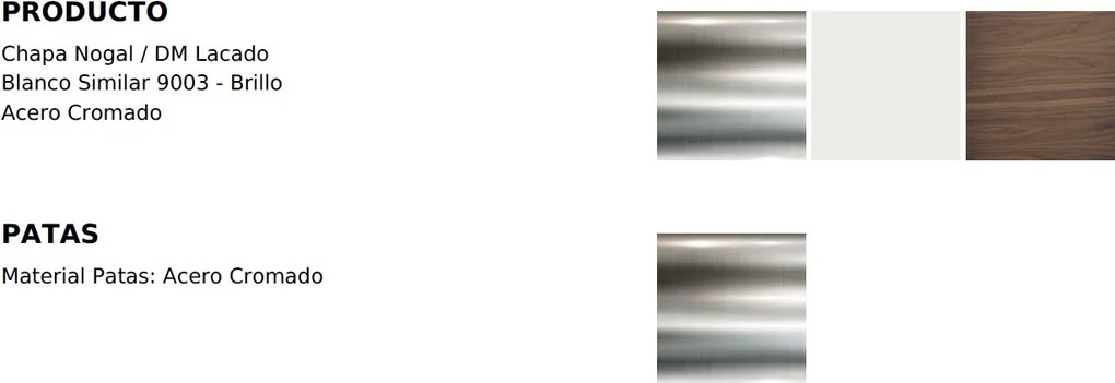 Noptiera cu 2 sertare design elegant Bonni