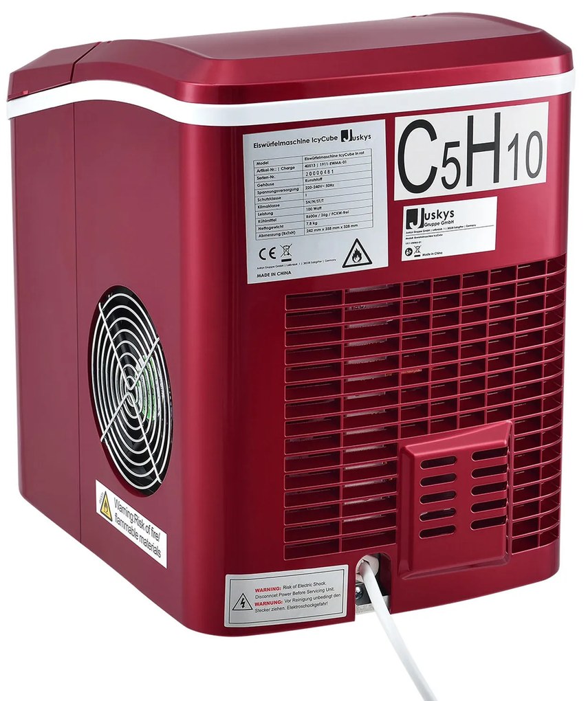 Producator de cuburi de gheata IcyCube rosu
