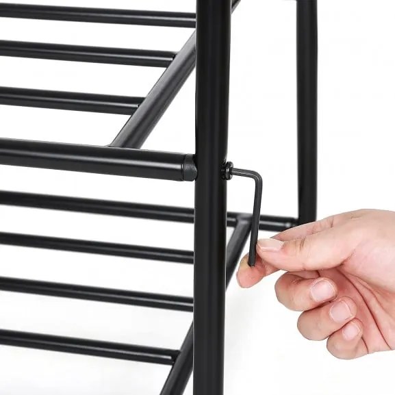 Cuier Haine Tube Black, 87.5 x 41 x 155 cm