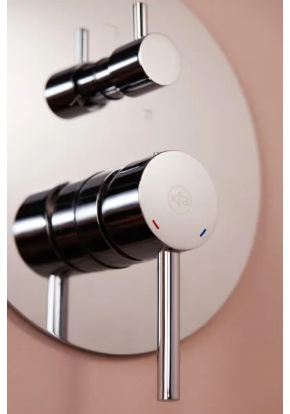 Set de duș cu baterie ascunsă KFA Armatura 5039-501-00 MOZA crom lucios