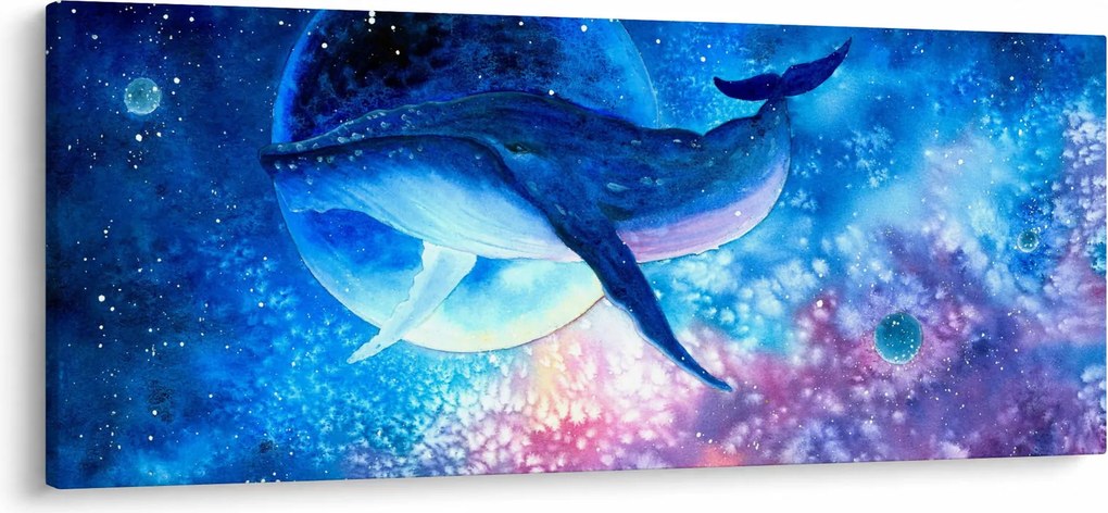 Tablou - Balena spațială (120x50 cm)