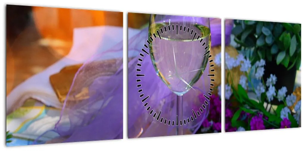 Tablou picnic (cu ceas) (90x30 cm)