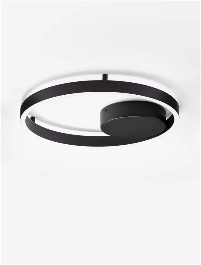 Lustra LED aplicata design modern minimalist HEDRA D-40cm negru