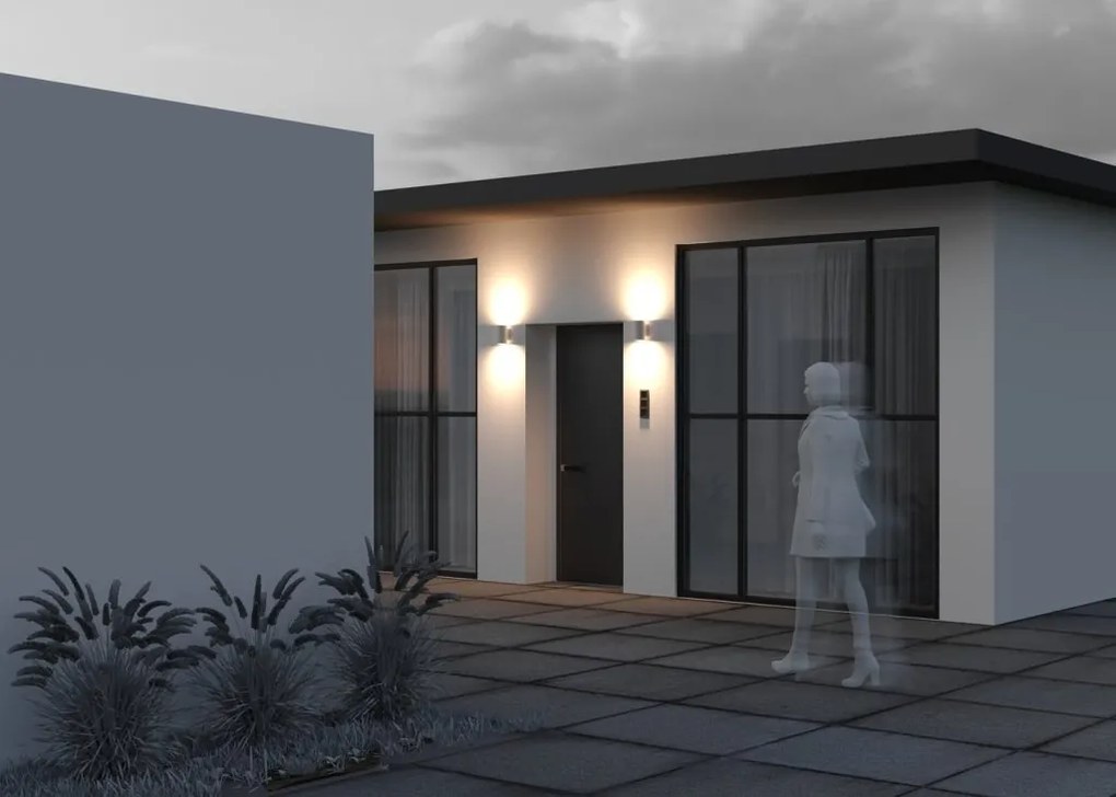 Aplica LED de perete pentru exterior IP65 Shim alb