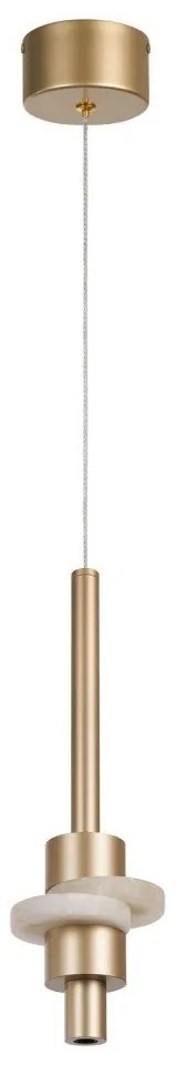 Lustra, Pendul LED din aluminiu si alabastru, Betty auriu