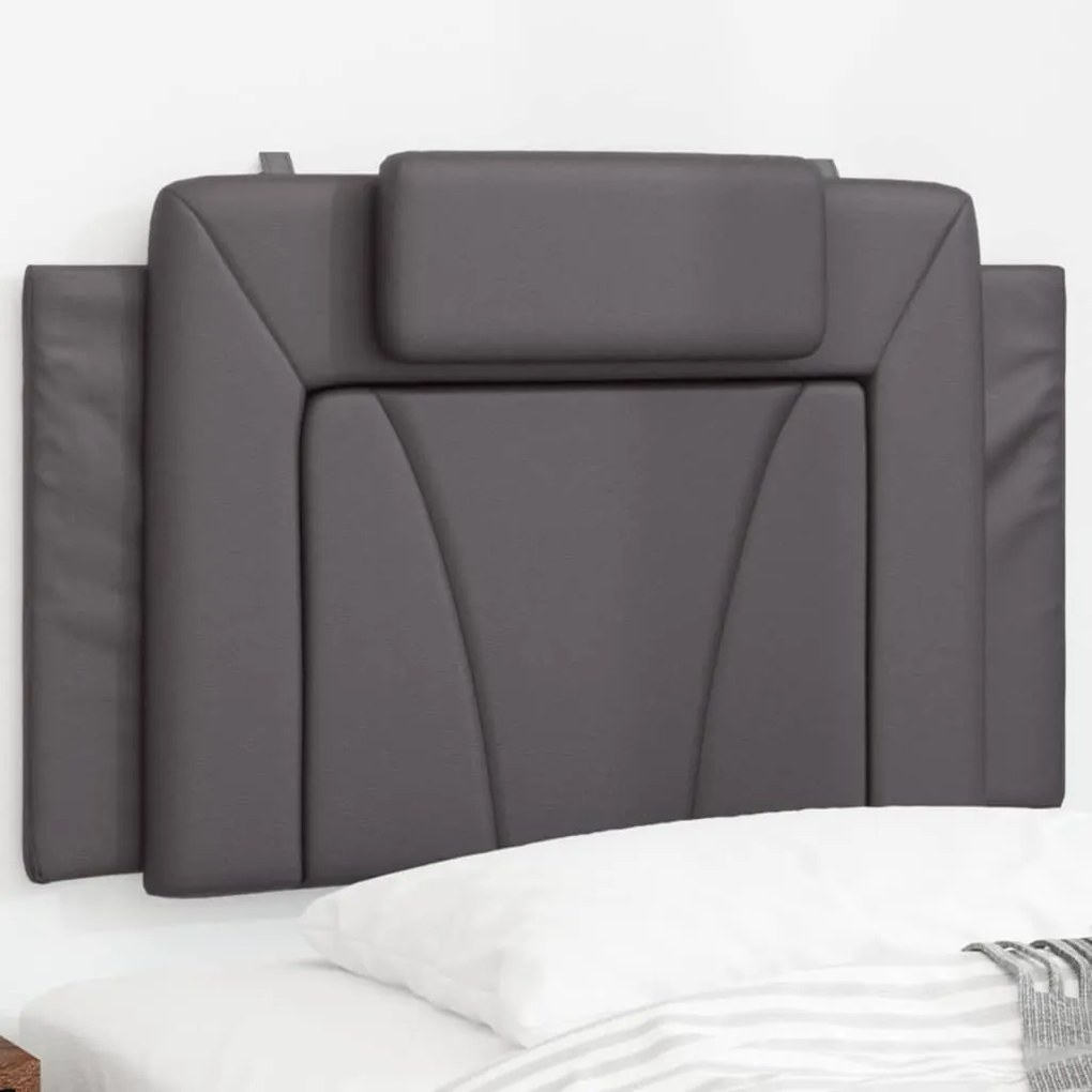 vidaXL Pernă pentru tăblie, gri, 90 cm, piele artificială