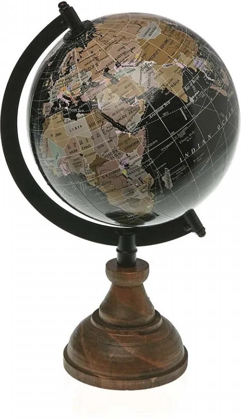 Glob pamantesc multicolor din metal 26 cm World Map Versa Home