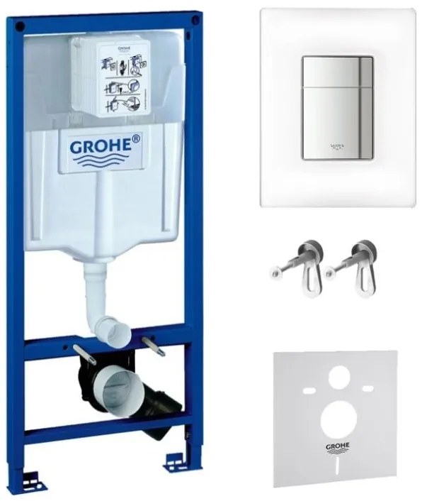 Set buton de spălare Grohe Skate 38845MF0, cadru încastrat Grohe Rapid SL 38539001