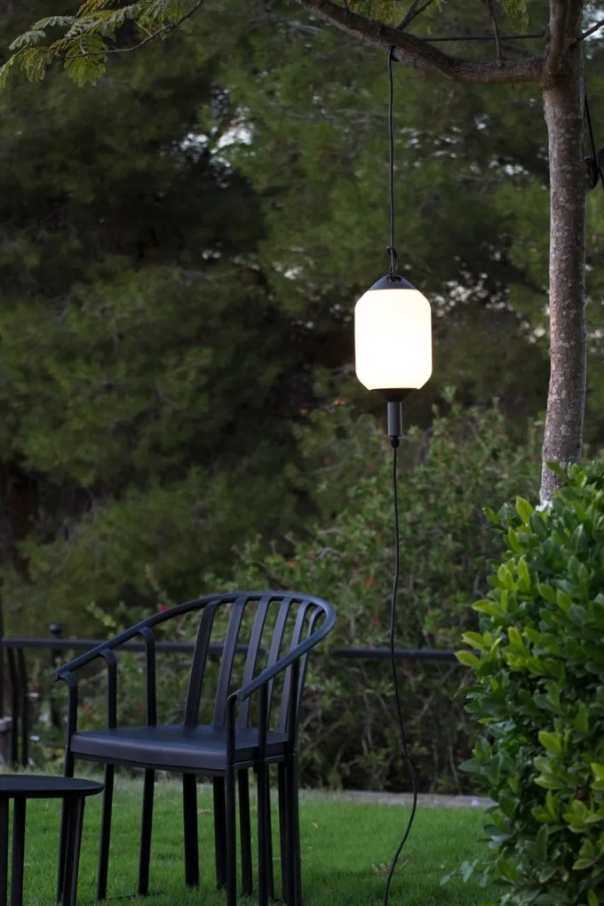 Lustra/Pendul iluminat exterior decorativ SAIGON cone cap R17 gri/alb