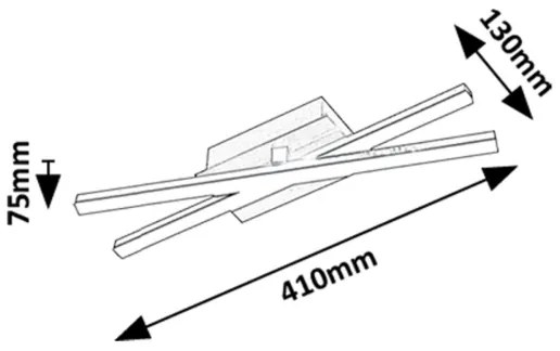 Rabalux 71396 - Plafonieră DEMIR LED/16W/230V 4000K