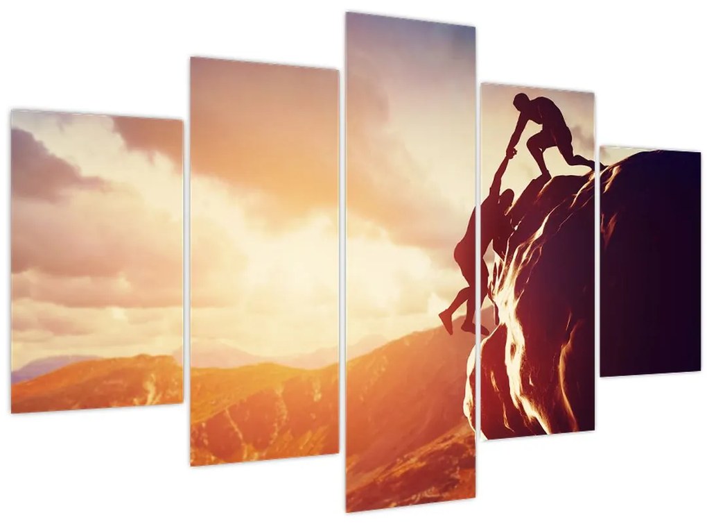 Tablou - Alpiniști (150x105 cm)