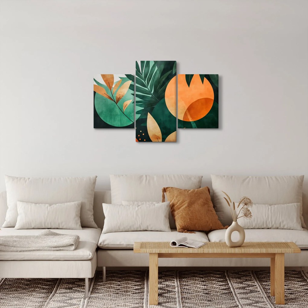 Tablou - Motive naturale geometrice (90x60 cm)